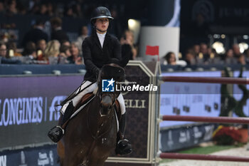 09/11/2024 - Alessia Arrigo Zazadze riding Dawson in action during International Winning Round CSI5*- W Trophy n.5 presented by Crivelli at Jumping Verona, Pala Fimauto on November 9, 2024, Verona, Italy. - CSI5*- W PREMIO N.5 PRESENTED BY CRIVELLI WINNING ROUND CATEGORY - INTERNAZIONALI - EQUITAZIONE