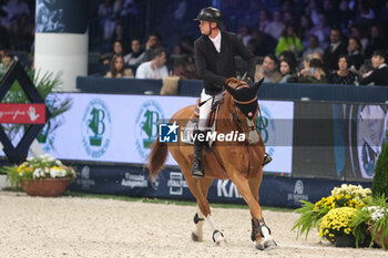 10/11/2024 - Jerome Guery riding Careca LS Elite in action during CSI5*- W Longines FEI Jumping World Cup 2024 Gran Prix presented by KASK, at Pala Fimauto on November 10, 2024, Verona, Italy. - CSI5*-W LONGINES FEI WORLD CUP™ PRESENTED BY KASK GRAN PRIX - INTERNAZIONALI - EQUITAZIONE