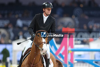 10/11/2024 - Jerome Guery riding Careca LS Elite in action during CSI5*- W Longines FEI Jumping World Cup 2024 Gran Prix presented by KASK, at Pala Fimauto on November 10, 2024, Verona, Italy. - CSI5*-W LONGINES FEI WORLD CUP™ PRESENTED BY KASK GRAN PRIX - INTERNAZIONALI - EQUITAZIONE