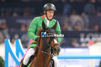 10/11/2024 - Gerfried Puck riding Equitron Naxcel V in action during CSI5*- W Longines FEI Jumping World Cup 2024 Gran Prix presented by KASK, at Pala Fimauto on November 10, 2024, Verona, Italy. - CSI5*-W LONGINES FEI WORLD CUP™ PRESENTED BY KASK GRAN PRIX - INTERNAZIONALI - EQUITAZIONE