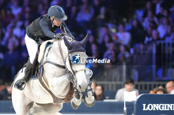 10/11/2024 - Petronella Andersson riding Opaline de W&S in action during CSI5*- W Longines FEI Jumping World Cup 2024 Gran Prix presented by KASK, at Pala Fimauto on November 10, 2024, Verona, Italy. - CSI5*-W LONGINES FEI WORLD CUP™ PRESENTED BY KASK GRAN PRIX - INTERNAZIONALI - EQUITAZIONE