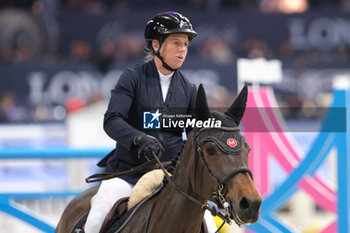 10/11/2024 - Barbara Schnieper riding Canice in action during CSI5*- W Longines FEI Jumping World Cup 2024 Gran Prix presented by KASK, at Pala Fimauto on November 10, 2024, Verona, Italy. - CSI5*-W LONGINES FEI WORLD CUP™ PRESENTED BY KASK GRAN PRIX - INTERNAZIONALI - EQUITAZIONE