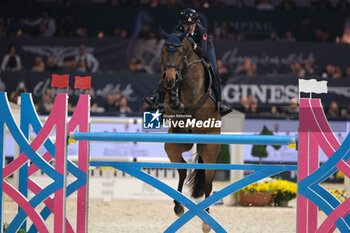 10/11/2024 - Giulia Martinengo Marquet riding Delta del Isle in action during CSI5*- W Longines FEI Jumping World Cup 2024 Gran Prix presented by KASK, at Pala Fimauto on November 10, 2024, Verona, Italy. - CSI5*-W LONGINES FEI WORLD CUP™ PRESENTED BY KASK GRAN PRIX - INTERNAZIONALI - EQUITAZIONE