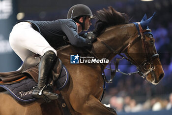 10/11/2024 - Julien Anquetin riding Farah Tame in action during CSI5*- W Longines FEI Jumping World Cup 2024 Gran Prix presented by KASK, at Pala Fimauto on November 10, 2024, Verona, Italy. - CSI5*-W LONGINES FEI WORLD CUP™ PRESENTED BY KASK GRAN PRIX - INTERNAZIONALI - EQUITAZIONE