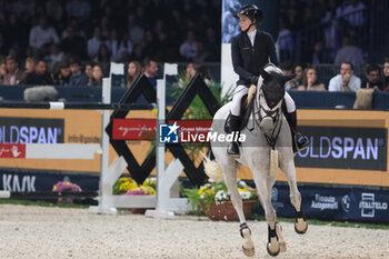 10/11/2024 - Sophie Hinners riding Iron Dames my Prius in action during CSI5*- W Longines FEI Jumping World Cup 2024 Gran Prix presented by KASK, at Pala Fimauto on November 10, 2024, Verona, Italy. - CSI5*-W LONGINES FEI WORLD CUP™ PRESENTED BY KASK GRAN PRIX - INTERNAZIONALI - EQUITAZIONE