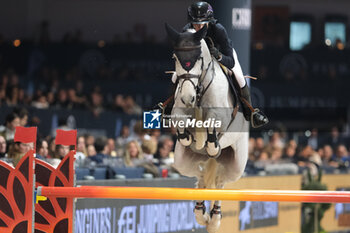 10/11/2024 - Sophie Hinners riding Iron Dames my Prius in action during CSI5*- W Longines FEI Jumping World Cup 2024 Gran Prix presented by KASK, at Pala Fimauto on November 10, 2024, Verona, Italy. - CSI5*-W LONGINES FEI WORLD CUP™ PRESENTED BY KASK GRAN PRIX - INTERNAZIONALI - EQUITAZIONE