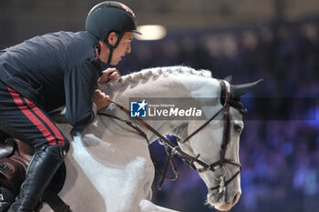 10/11/2024 - Emanuele Gaudiano riding Chalou Love PS in action during CSI5*- W Longines FEI Jumping World Cup 2024 Gran Prix presented by KASK, at Pala Fimauto on November 10, 2024, Verona, Italy. - CSI5*-W LONGINES FEI WORLD CUP™ PRESENTED BY KASK GRAN PRIX - INTERNAZIONALI - EQUITAZIONE