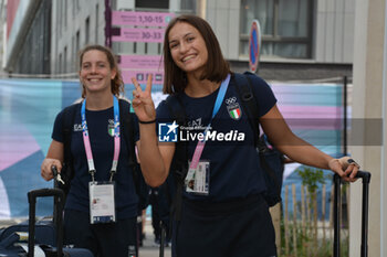 2024-07-25 - Olympics Village Italia Team arrive - OLYMPIC VILLAGE - OLYMPIC GAMES PARIS 2024 - OLYMPIC GAMES