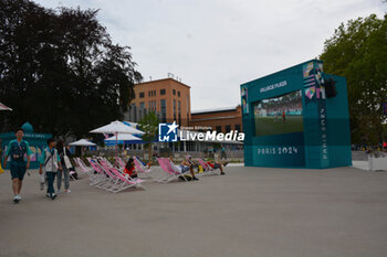 2024-07-25 - Olympics Village Central Plaza - OLYMPIC VILLAGE - OLYMPIC GAMES PARIS 2024 - OLYMPIC GAMES