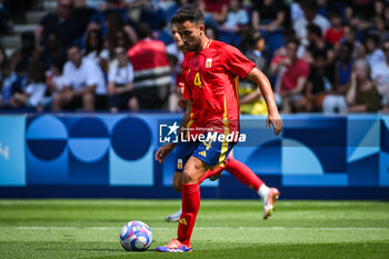 2024-07-24 - GARCIA Eric of Spain during the football match between Uzbekistan and Spain, Olympic Games Paris 2024 on 24 July 2024 at Parc des Princes stadium in Paris, France - OLYMPIC GAMES PARIS 2024 - 24/07 - OLYMPIC GAMES PARIS 2024 - OLYMPIC GAMES