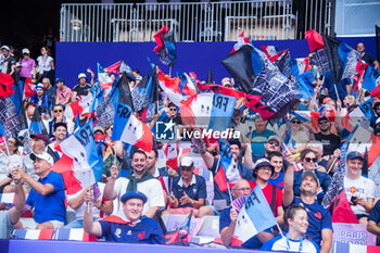 2024-07-24 - France fans ahead of Rugby Sevens during the Olympic Games Paris 2024 on 24 July 2024 at Stade de France in Saint-Denis, France - OLYMPIC GAMES PARIS 2024 - 24/07 - OLYMPIC GAMES PARIS 2024 - OLYMPIC GAMES