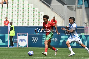 2024-07-24 - Eliesse Ben Seghir of Morocco during the Football, Men's Group B, between Argentina and Morocco during the Olympic Games Paris 2024 on 24 July 2024 at Geoffroy-Guichard Stadium in Saint-Etienne, France - OLYMPIC GAMES PARIS 2024 - 24/07 - OLYMPIC GAMES PARIS 2024 - OLYMPIC GAMES