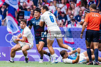 2024-07-24 - Antoine Dupont (France), Rugby Sevens, Men's Pool C between France and United States during the Olympic Games Paris 2024 on 24 July 2024 at Stade de France in Saint-Denis, France - OLYMPIC GAMES PARIS 2024 - 24/07 - OLYMPIC GAMES PARIS 2024 - OLYMPIC GAMES