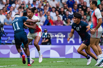 2024-07-24 - Jefferson-Lee Joseph (France), Rugby Sevens, Men's Pool C between France and United States during the Olympic Games Paris 2024 on 24 July 2024 at Stade de France in Saint-Denis, France - OLYMPIC GAMES PARIS 2024 - 24/07 - OLYMPIC GAMES PARIS 2024 - OLYMPIC GAMES