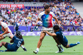 2024-07-24 - Antoine Zeghdar (France), Rugby Sevens, Men's Pool C between France and United States during the Olympic Games Paris 2024 on 24 July 2024 at Stade de France in Saint-Denis, France - OLYMPIC GAMES PARIS 2024 - 24/07 - OLYMPIC GAMES PARIS 2024 - OLYMPIC GAMES