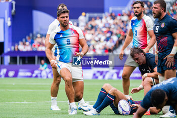 2024-07-24 - Antoine Zeghdar (France), Rugby Sevens, Men's Pool C between France and United States during the Olympic Games Paris 2024 on 24 July 2024 at Stade de France in Saint-Denis, France - OLYMPIC GAMES PARIS 2024 - 24/07 - OLYMPIC GAMES PARIS 2024 - OLYMPIC GAMES