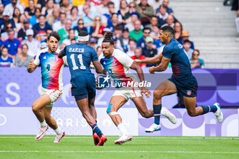 2024-07-24 - Jefferson-Lee Joseph (France), Rugby Sevens, Men's Pool C between France and United States during the Olympic Games Paris 2024 on 24 July 2024 at Stade de France in Saint-Denis, France - OLYMPIC GAMES PARIS 2024 - 24/07 - OLYMPIC GAMES PARIS 2024 - OLYMPIC GAMES