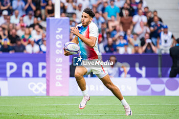 2024-07-24 - Theo Forner (France), Rugby Sevens, Men's Pool C between France and United States during the Olympic Games Paris 2024 on 24 July 2024 at Stade de France in Saint-Denis, France - OLYMPIC GAMES PARIS 2024 - 24/07 - OLYMPIC GAMES PARIS 2024 - OLYMPIC GAMES