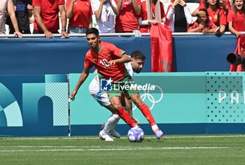 2024-07-24 - llias Akhomach of Morocco during the Football, Men's Group B, between Argentina and Morocco during the Olympic Games Paris 2024 on 24 July 2024 at Geoffroy-Guichard Stadium in Saint-Etienne, France - OLYMPIC GAMES PARIS 2024 - 24/07 - OLYMPIC GAMES PARIS 2024 - OLYMPIC GAMES