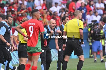 2024-07-24 - Javier Mascherano of Argentina during the Football, Men's Group B, between Argentina and Morocco during the Olympic Games Paris 2024 on 24 July 2024 at Geoffroy-Guichard Stadium in Saint-Etienne, France - OLYMPIC GAMES PARIS 2024 - 24/07 - OLYMPIC GAMES PARIS 2024 - OLYMPIC GAMES