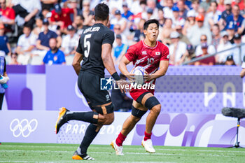 2024-07-24 - Takamasa Maruo (Japan), Rugby Sevens, Men's Pool A between New Zealand and Japan during the Olympic Games Paris 2024 on 24 July 2024 at Stade de France in Saint-Denis, France - OLYMPIC GAMES PARIS 2024 - 24/07 - OLYMPIC GAMES PARIS 2024 - OLYMPIC GAMES