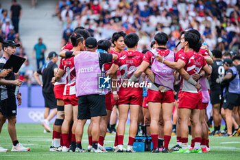 2024-07-24 - Japan Team, Rugby Sevens, Men's Pool A between New Zealand and Japan during the Olympic Games Paris 2024 on 24 July 2024 at Stade de France in Saint-Denis, France - OLYMPIC GAMES PARIS 2024 - 24/07 - OLYMPIC GAMES PARIS 2024 - OLYMPIC GAMES