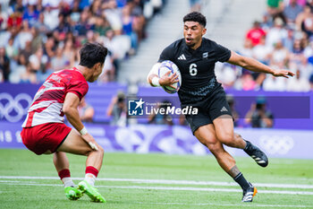 2024-07-24 - Ngarohi McGarvey-Black (New Zealand), Rugby Sevens, Men's Pool A between New Zealand and Japan during the Olympic Games Paris 2024 on 24 July 2024 at Stade de France in Saint-Denis, France - OLYMPIC GAMES PARIS 2024 - 24/07 - OLYMPIC GAMES PARIS 2024 - OLYMPIC GAMES