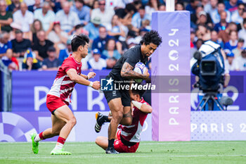 2024-07-24 - Regan Ware (New Zealand), Rugby Sevens, Men's Pool A between New Zealand and Japan during the Olympic Games Paris 2024 on 24 July 2024 at Stade de France in Saint-Denis, France - OLYMPIC GAMES PARIS 2024 - 24/07 - OLYMPIC GAMES PARIS 2024 - OLYMPIC GAMES