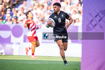 2024-07-24 - Ngarohi McGarvey-Black (New Zealand), Rugby Sevens, Men's Pool A between New Zealand and Japan during the Olympic Games Paris 2024 on 24 July 2024 at Stade de France in Saint-Denis, France - OLYMPIC GAMES PARIS 2024 - 24/07 - OLYMPIC GAMES PARIS 2024 - OLYMPIC GAMES