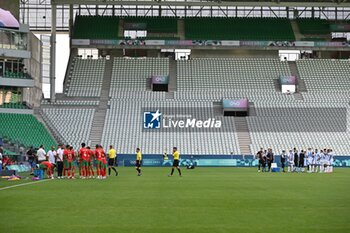 2024-07-24 - Empty stands after the restart of the match after the match has been suspended during the Football, Men's Group B, between Argentina and Morocco during the Olympic Games Paris 2024 on 24 July 2024 at Geoffroy-Guichard Stadium in Saint-Etienne, France - OLYMPIC GAMES PARIS 2024 - 24/07 - OLYMPIC GAMES PARIS 2024 - OLYMPIC GAMES