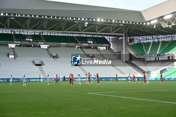 2024-07-24 - Empty stands after the restart of the match after the match has been suspended during the Football, Men's Group B, between Argentina and Morocco during the Olympic Games Paris 2024 on 24 July 2024 at Geoffroy-Guichard Stadium in Saint-Etienne, France - OLYMPIC GAMES PARIS 2024 - 24/07 - OLYMPIC GAMES PARIS 2024 - OLYMPIC GAMES