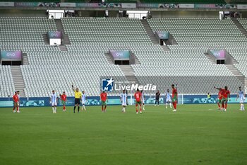 2024-07-24 - Empty stands after the restart of the match after the match has been suspended during the Football, Men's Group B, between Argentina and Morocco during the Olympic Games Paris 2024 on 24 July 2024 at Geoffroy-Guichard Stadium in Saint-Etienne, France - OLYMPIC GAMES PARIS 2024 - 24/07 - OLYMPIC GAMES PARIS 2024 - OLYMPIC GAMES