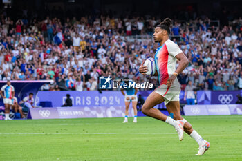 2024-07-24 - Jefferson-Lee Joseph (France), Rugby Sevens, Men's Pool C between France and Uruguay during the Olympic Games Paris 2024 on 24 July 2024 at Stade de France in Saint-Denis, France - OLYMPIC GAMES PARIS 2024 - 24/07 - OLYMPIC GAMES PARIS 2024 - OLYMPIC GAMES