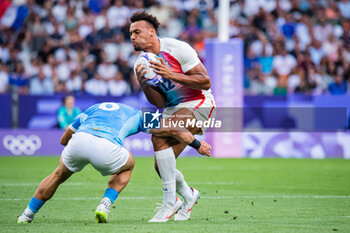 2024-07-24 - Jordan Sepho (France), Rugby Sevens, Men's Pool C between France and Uruguay during the Olympic Games Paris 2024 on 24 July 2024 at Stade de France in Saint-Denis, France - OLYMPIC GAMES PARIS 2024 - 24/07 - OLYMPIC GAMES PARIS 2024 - OLYMPIC GAMES