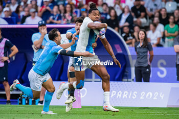 2024-07-24 - Jefferson-Lee Joseph (France), Rugby Sevens, Men's Pool C between France and Uruguay during the Olympic Games Paris 2024 on 24 July 2024 at Stade de France in Saint-Denis, France - OLYMPIC GAMES PARIS 2024 - 24/07 - OLYMPIC GAMES PARIS 2024 - OLYMPIC GAMES