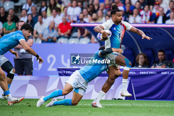 2024-07-24 - Jefferson-Lee Joseph (France), Rugby Sevens, Men's Pool C between France and Uruguay during the Olympic Games Paris 2024 on 24 July 2024 at Stade de France in Saint-Denis, France - OLYMPIC GAMES PARIS 2024 - 24/07 - OLYMPIC GAMES PARIS 2024 - OLYMPIC GAMES