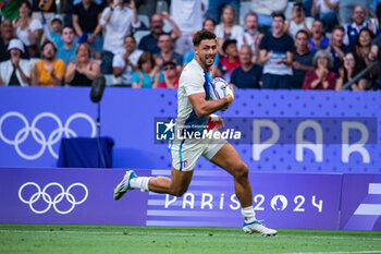 2024-07-24 - Antoine Zeghdar (France), Rugby Sevens, Men's Pool C between France and Uruguay during the Olympic Games Paris 2024 on 24 July 2024 at Stade de France in Saint-Denis, France - OLYMPIC GAMES PARIS 2024 - 24/07 - OLYMPIC GAMES PARIS 2024 - OLYMPIC GAMES