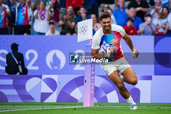 2024-07-24 - Antoine Zeghdar (France), Rugby Sevens, Men's Pool C between France and Uruguay during the Olympic Games Paris 2024 on 24 July 2024 at Stade de France in Saint-Denis, France - OLYMPIC GAMES PARIS 2024 - 24/07 - OLYMPIC GAMES PARIS 2024 - OLYMPIC GAMES