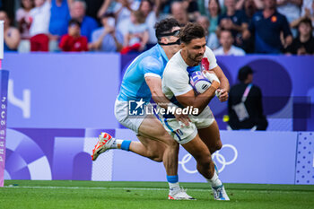 2024-07-24 - Antoine Zeghdar (France), Rugby Sevens, Men's Pool C between France and Uruguay during the Olympic Games Paris 2024 on 24 July 2024 at Stade de France in Saint-Denis, France - OLYMPIC GAMES PARIS 2024 - 24/07 - OLYMPIC GAMES PARIS 2024 - OLYMPIC GAMES