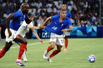 2024-07-24 - Enzo Millot (France) during the Football, Men's Group A, between France and United States during the Olympic Games Paris 2024 on 24 July 2024 at Geoffroy-Guichard Stadium in Marseille, France - OLYMPIC GAMES PARIS 2024 - 24/07 - OLYMPIC GAMES PARIS 2024 - OLYMPIC GAMES