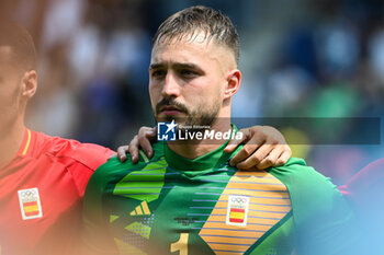 2024-07-24 - TENAS Arnau of Spain during the football match between Uzbekistan and Spain, Olympic Games Paris 2024 on 24 July 2024 at Parc des Princes stadium in Paris, France - OLYMPIC GAMES PARIS 2024 - 24/07 - OLYMPIC GAMES PARIS 2024 - OLYMPIC GAMES