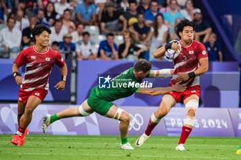 2024-07-24 - Shotaro Tsuoka (Japan), Rugby Sevens, Men's Pool A between Ireland and Japan during the Olympic Games Paris 2024 on 24 July 2024 at Stade de France in Saint-Denis, France - OLYMPIC GAMES PARIS 2024 - 24/07 - OLYMPIC GAMES PARIS 2024 - OLYMPIC GAMES