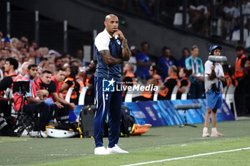 2024-07-24 - Head coach Thierry Henry (France) during the Football, Men's Group A, between France and United States during the Olympic Games Paris 2024 on 24 July 2024 at Geoffroy-Guichard Stadium in Marseille, France - OLYMPIC GAMES PARIS 2024 - 24/07 - OLYMPIC GAMES PARIS 2024 - OLYMPIC GAMES