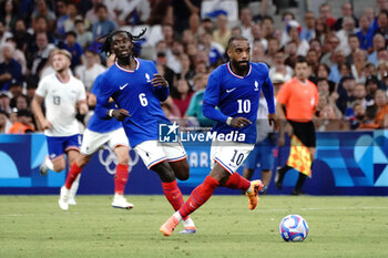 2024-07-24 - Alexandre Lacazette (France) during the Football, Men's Group A, between France and United States during the Olympic Games Paris 2024 on 24 July 2024 at Geoffroy-Guichard Stadium in Marseille, France - OLYMPIC GAMES PARIS 2024 - 24/07 - OLYMPIC GAMES PARIS 2024 - OLYMPIC GAMES