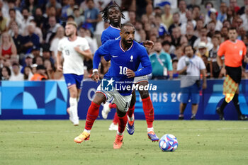 2024-07-24 - Alexandre Lacazette (France) during the Football, Men's Group A, between France and United States during the Olympic Games Paris 2024 on 24 July 2024 at Geoffroy-Guichard Stadium in Marseille, France - OLYMPIC GAMES PARIS 2024 - 24/07 - OLYMPIC GAMES PARIS 2024 - OLYMPIC GAMES