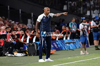 2024-07-24 - Head coach Thierry Henry (France) during the Football, Men's Group A, between France and United States during the Olympic Games Paris 2024 on 24 July 2024 at Geoffroy-Guichard Stadium in Marseille, France - OLYMPIC GAMES PARIS 2024 - 24/07 - OLYMPIC GAMES PARIS 2024 - OLYMPIC GAMES