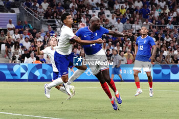 2024-07-24 - Jean-Philippe Mateta (France) during the Football, Men's Group A, between France and United States during the Olympic Games Paris 2024 on 24 July 2024 at Geoffroy-Guichard Stadium in Marseille, France - OLYMPIC GAMES PARIS 2024 - 24/07 - OLYMPIC GAMES PARIS 2024 - OLYMPIC GAMES