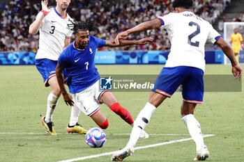 2024-07-24 - Michael Olise (France) during the Football, Men's Group A, between France and United States during the Olympic Games Paris 2024 on 24 July 2024 at Geoffroy-Guichard Stadium in Marseille, France - OLYMPIC GAMES PARIS 2024 - 24/07 - OLYMPIC GAMES PARIS 2024 - OLYMPIC GAMES