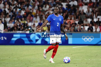 2024-07-24 - Castello Lukeba (France) during the Football, Men's Group A, between France and United States during the Olympic Games Paris 2024 on 24 July 2024 at Geoffroy-Guichard Stadium in Marseille, France - OLYMPIC GAMES PARIS 2024 - 24/07 - OLYMPIC GAMES PARIS 2024 - OLYMPIC GAMES