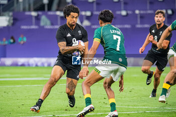 2024-07-24 - Regan Ware (New Zealand), Rugby Sevens, Men's Pool A between New Zealand and South Africa during the Olympic Games Paris 2024 on 24 July 2024 at Stade de France in Saint-Denis, France - OLYMPIC GAMES PARIS 2024 - 24/07 - OLYMPIC GAMES PARIS 2024 - OLYMPIC GAMES